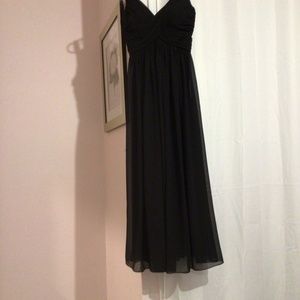 Women’s long black gown